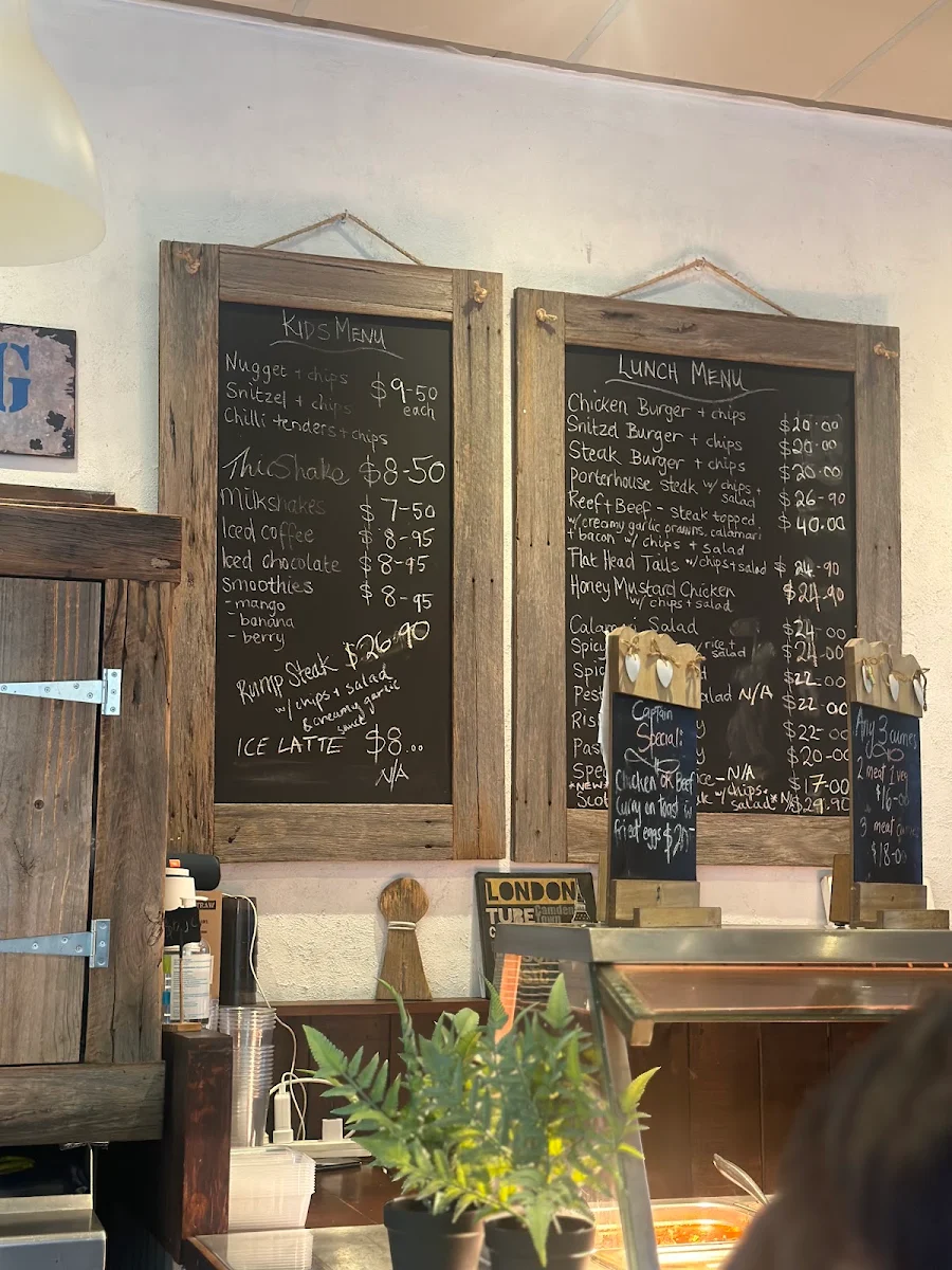 Menu, Joe's Mochapot Cafe