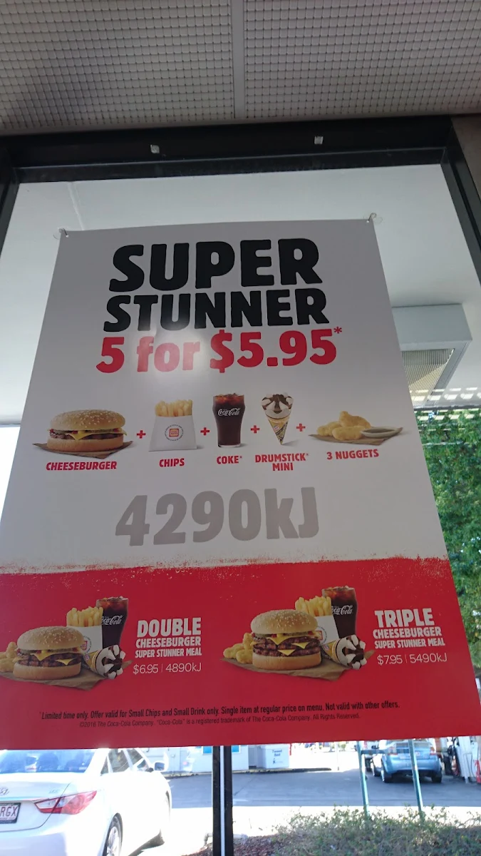 Menu, Hungry Jack's Burgers Labrador