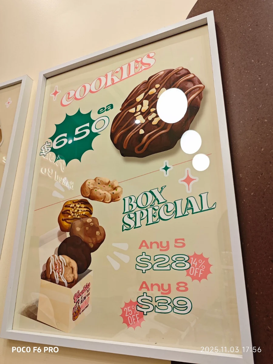 Menu, The Confectionist - CBD