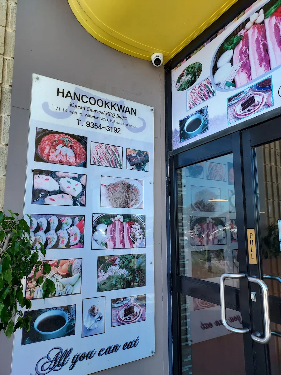Menu, Hancookwan Korean BBQ Buffet Restaurant Willetton