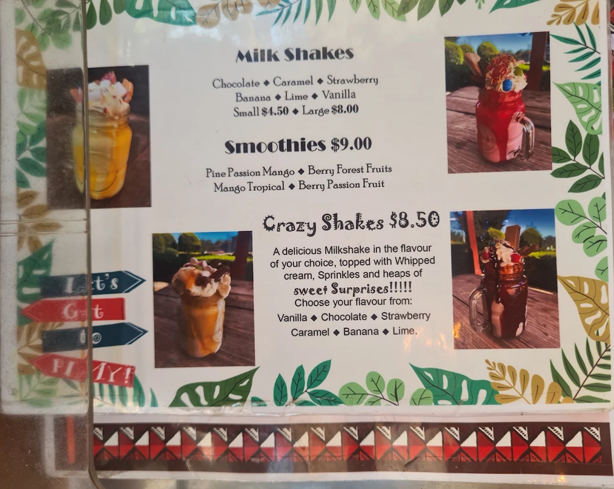 Menu, Teas & Greens Cafe