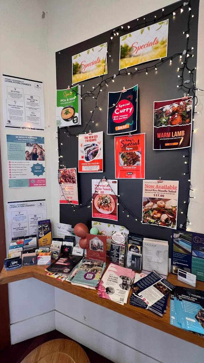 Menu, Teas & Greens Cafe