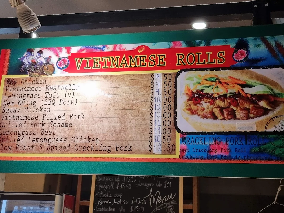 Menu, Saigon Senses Wollongong