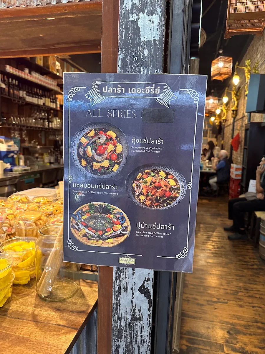 Menu, Thanon Khaosan