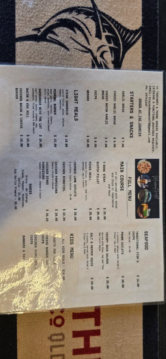 Menu, Mirrool Hotel