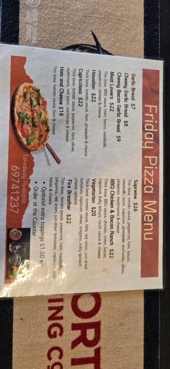 Menu, Mirrool Hotel