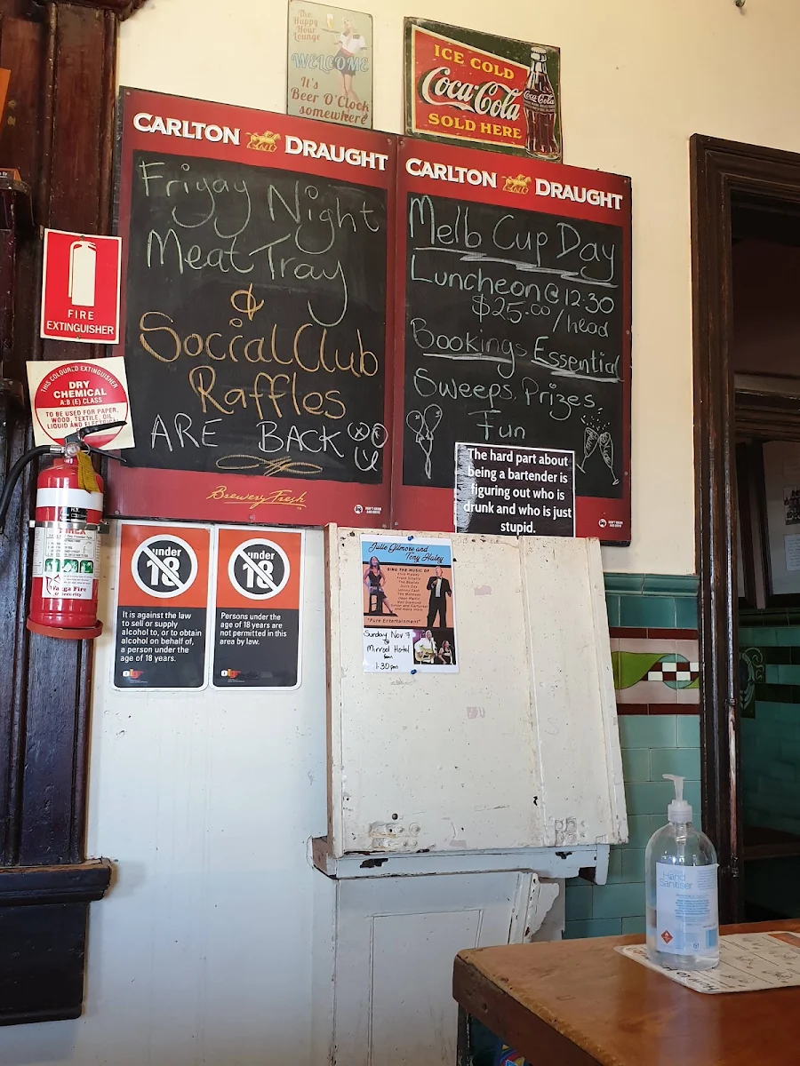 Menu, Mirrool Hotel