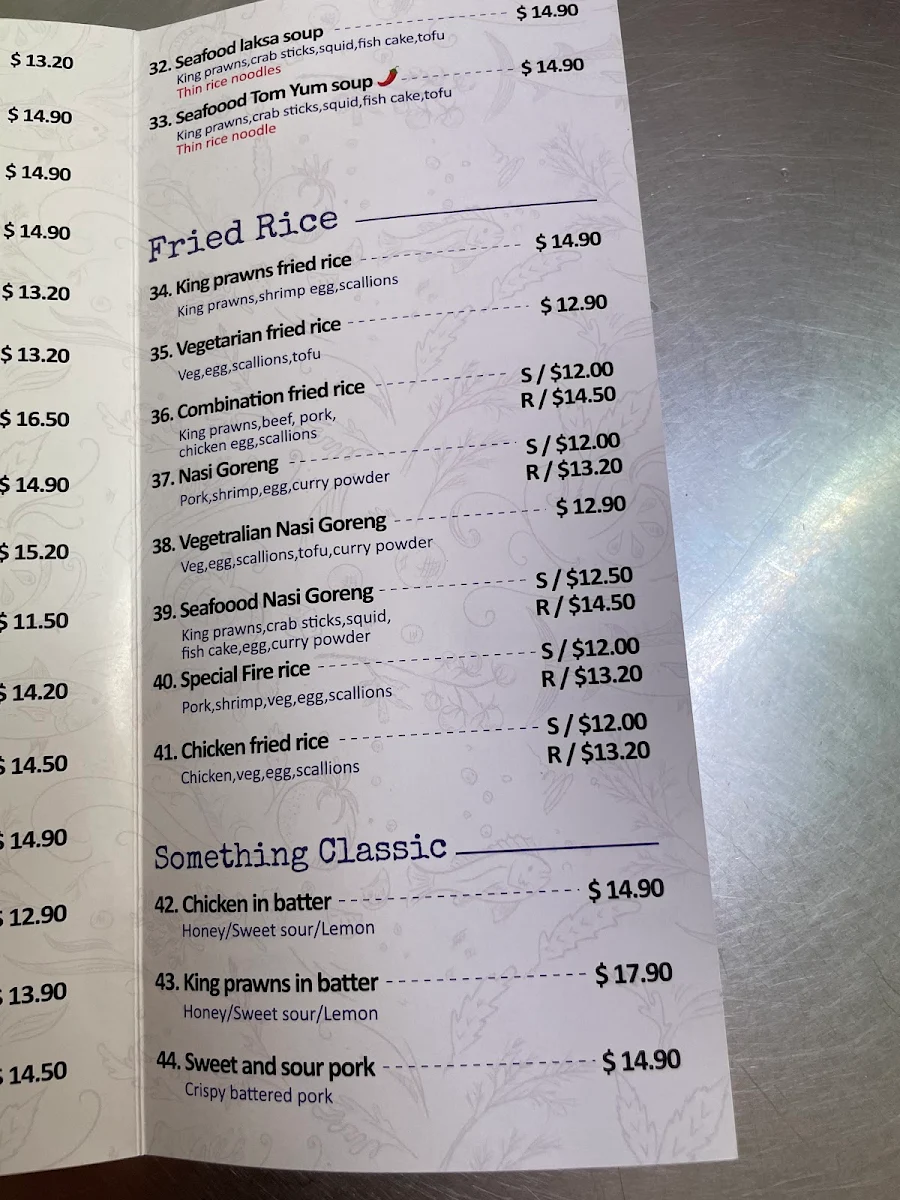 Menu, DayDay Wants Noodles Bar