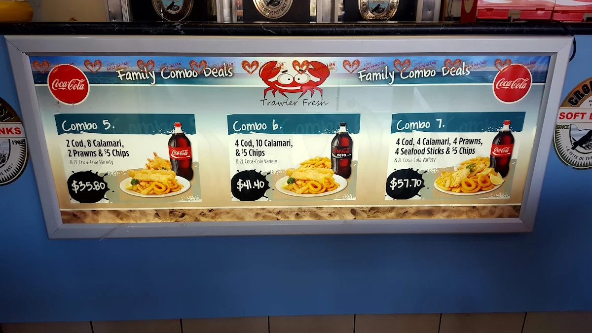 Menu, Trawler Fresh Seafood