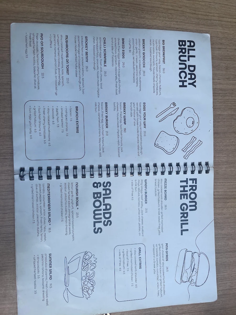 Menu, Kuhl-Cher Coffee Roasters