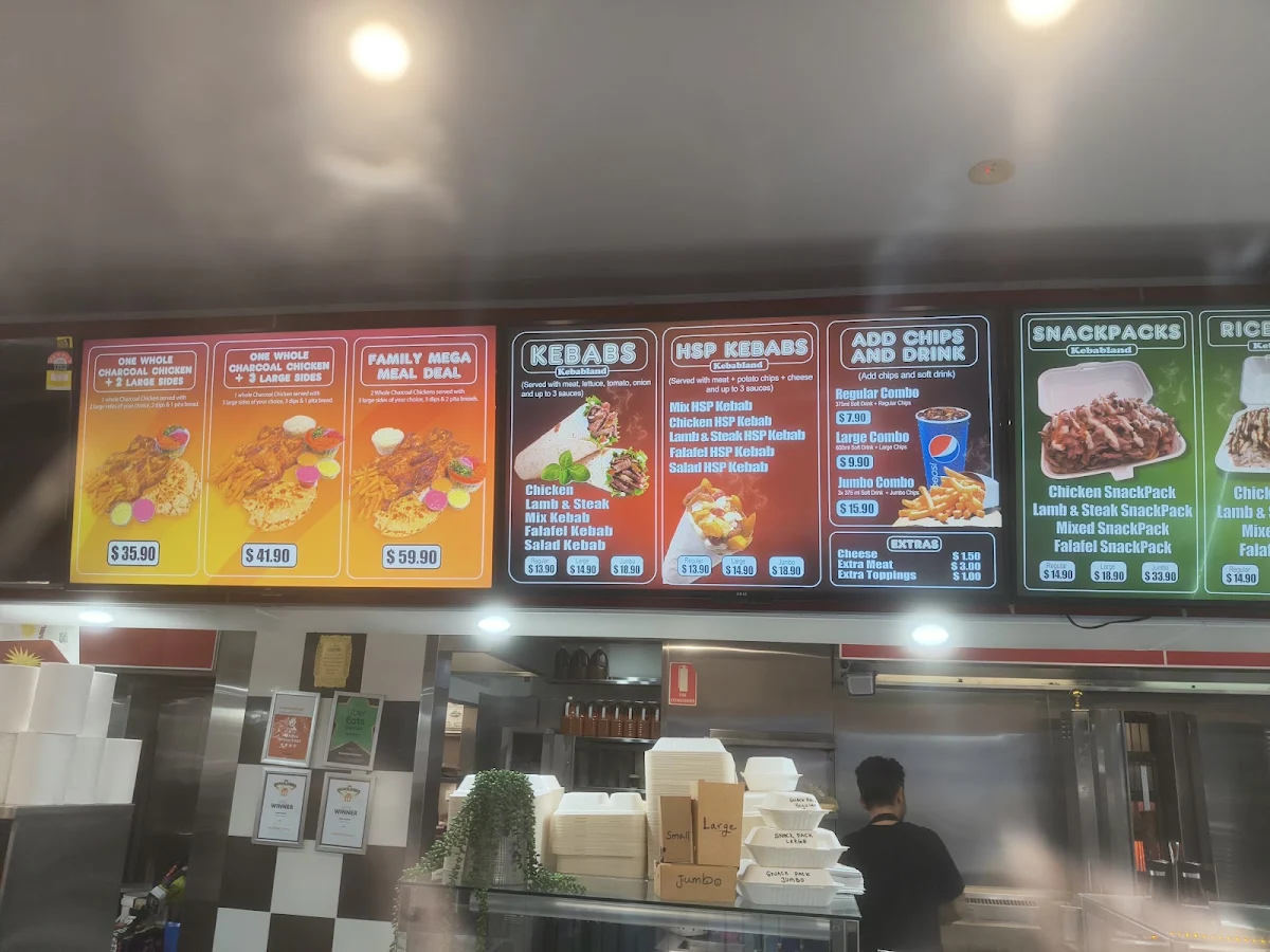 Menu, Kebabland