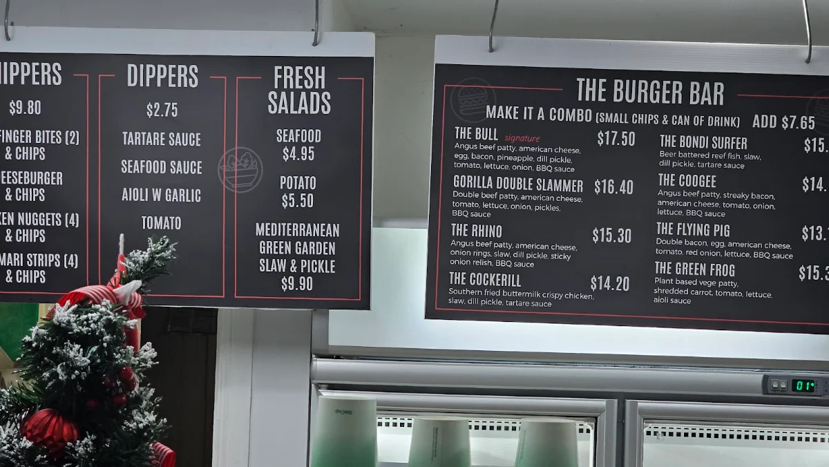 Menu, Seafood Lovers Cafe