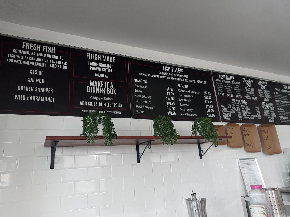 Menu, Seafood Lovers Cafe