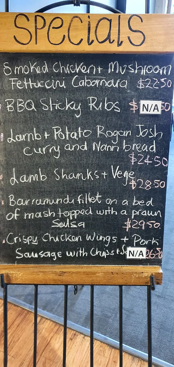 Menu, Mallacoota Bistro hotel