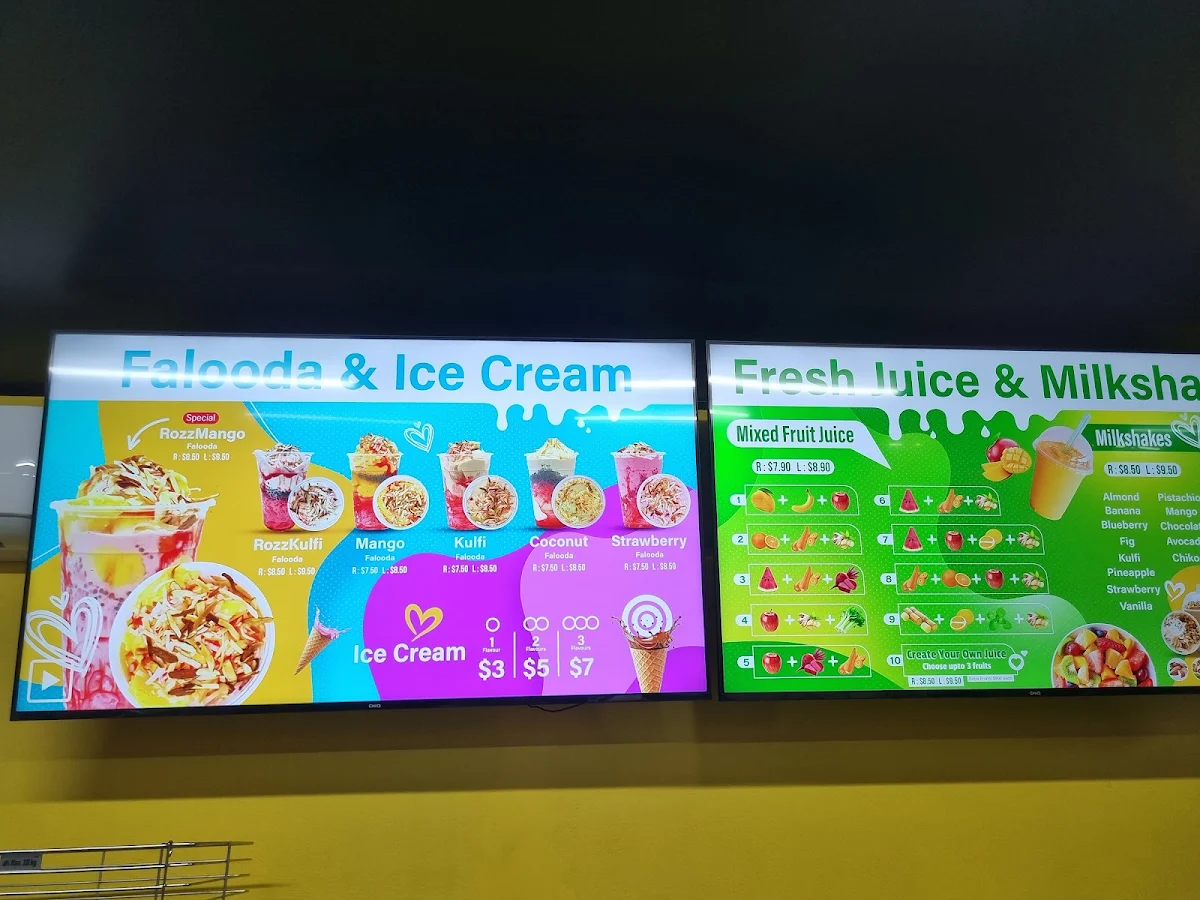 Menu, 1 stop pizza & kebabs