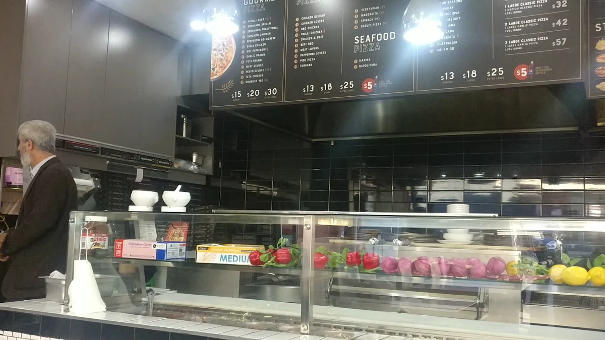 Menu, Sopranos Gourmet Pizza Pasta & Kebab