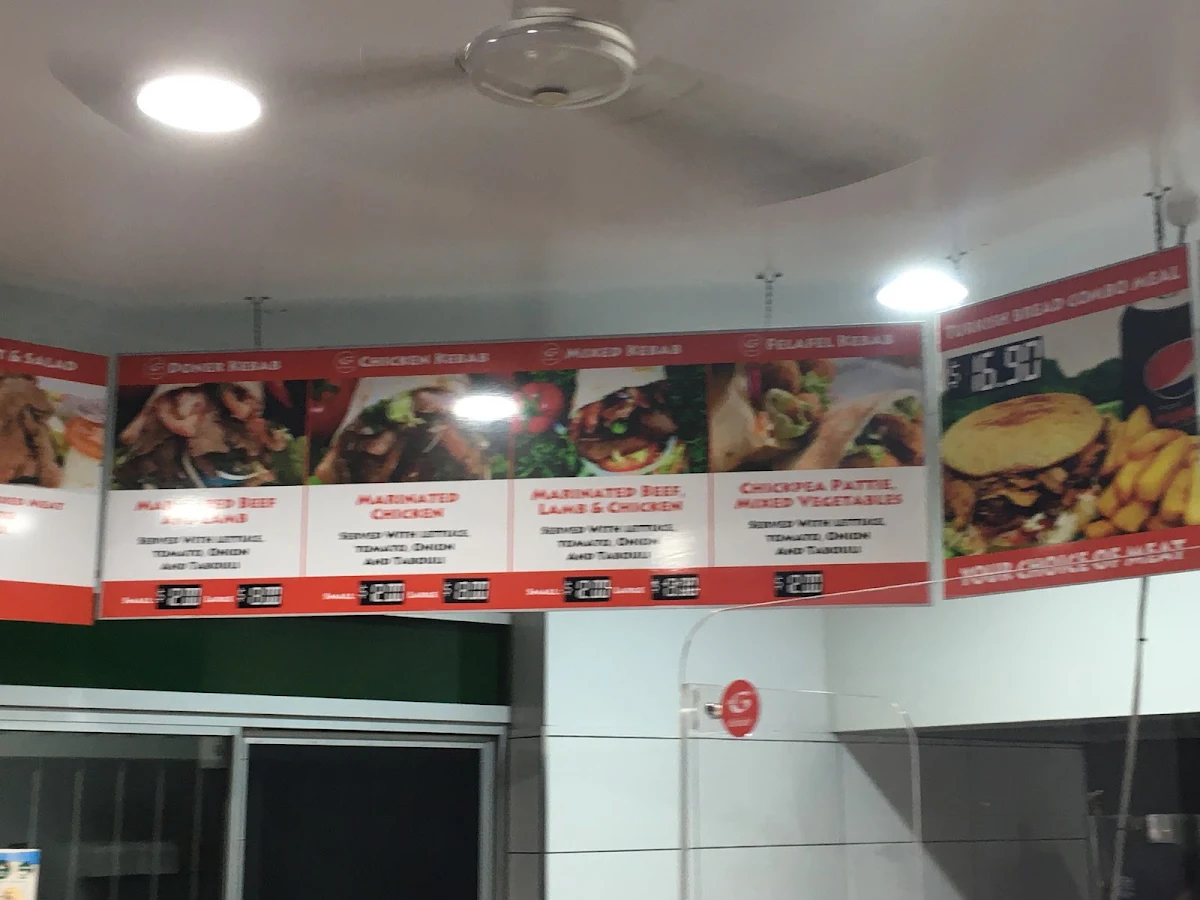 Menu, Ali G's Kebabs, Fish & Chips Edmonton