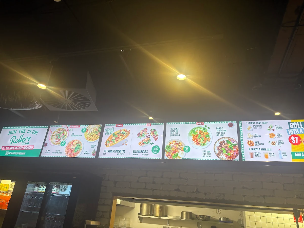 Menu, Roll'd Monash
