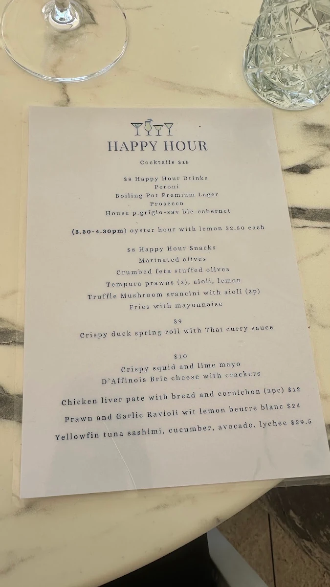 Menu, Gusto Riverfront Restaurant