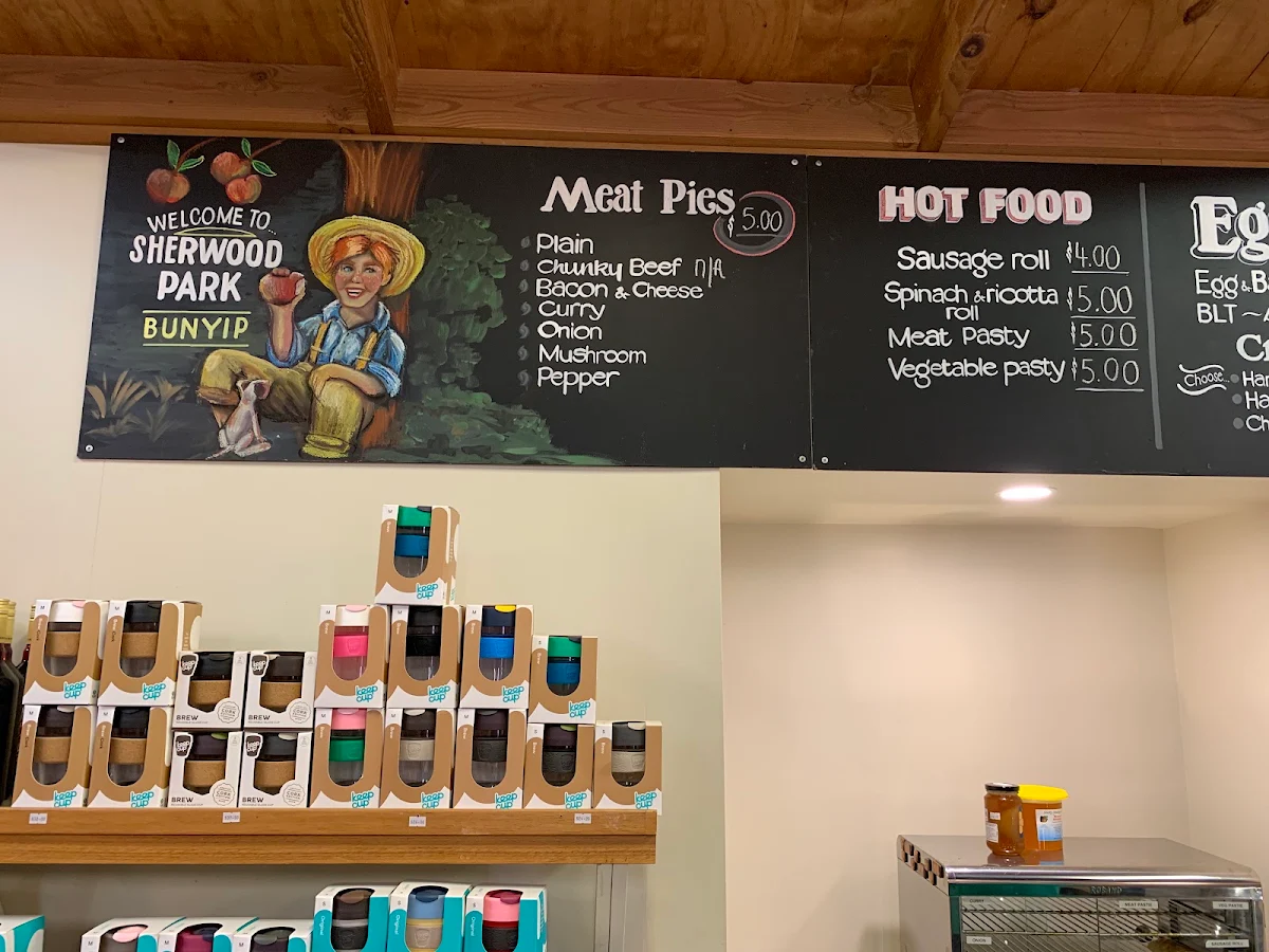 Menu, Sherwood Park Orchard