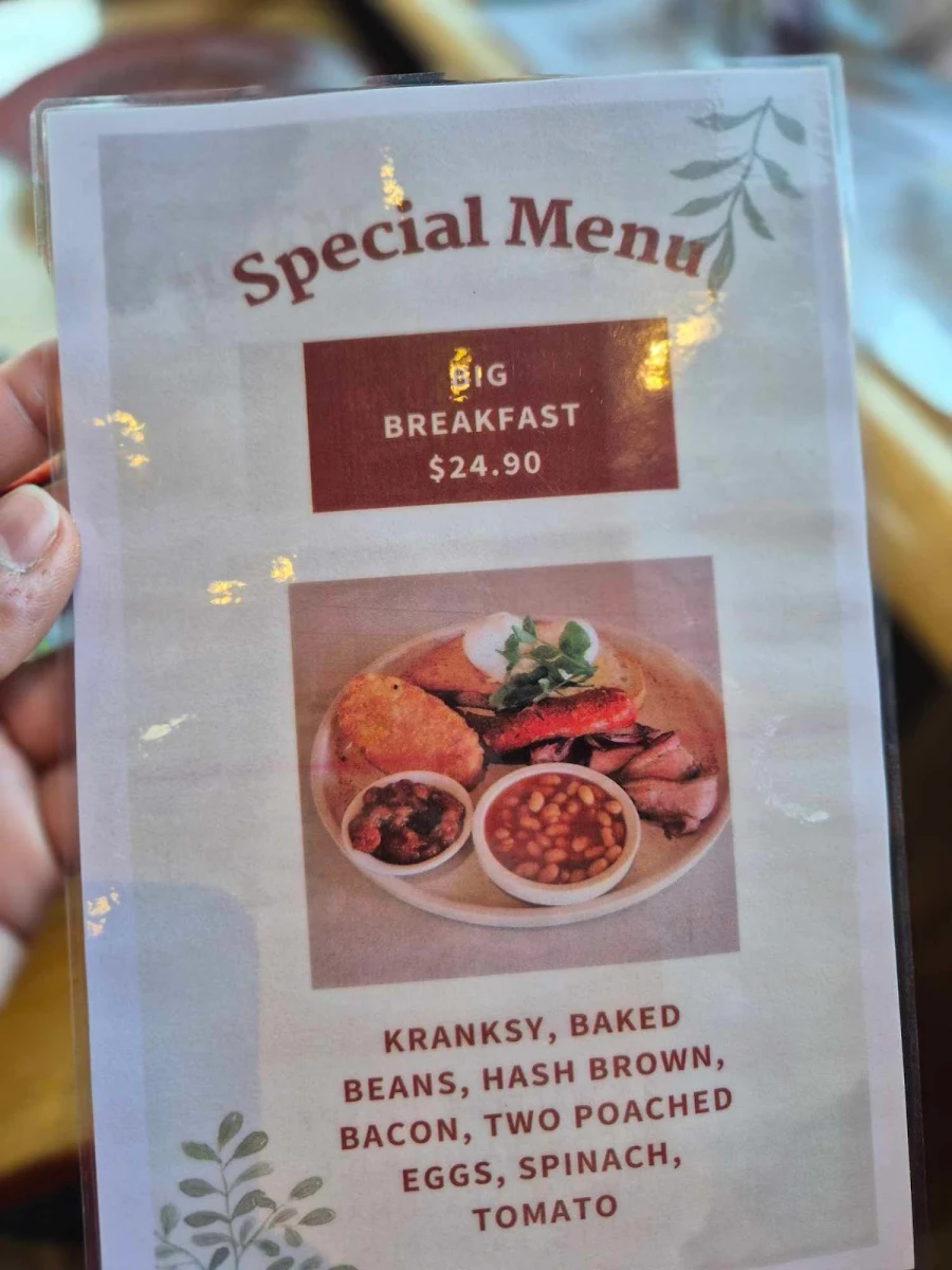 Menu, Sherwood Park Orchard