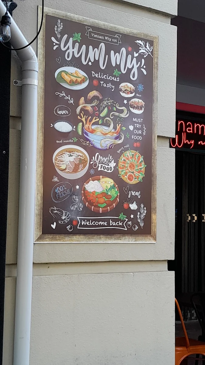 Menu, Vietnam Why Not Restaurant