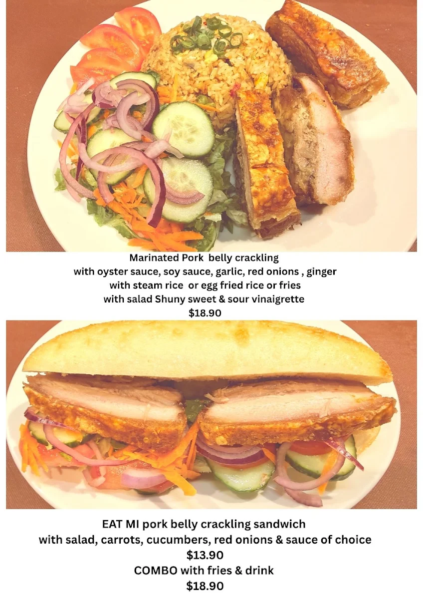 Menu, ShunySoulFood