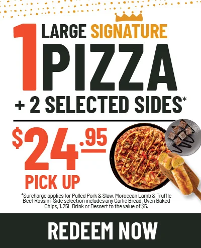 Menu, Crust Pizza Mount Lawley
