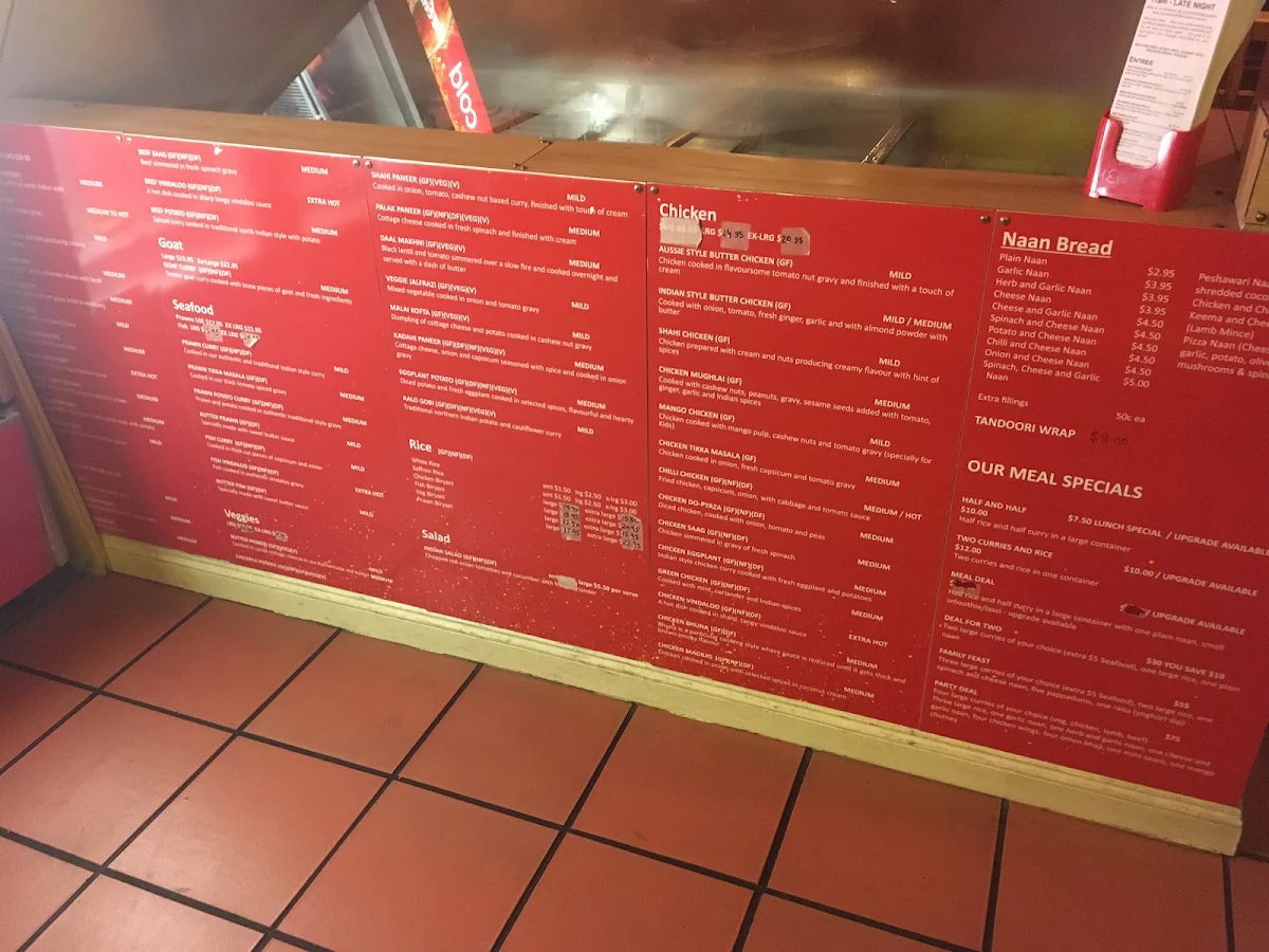 Menu, BIRYANI & BEYOND