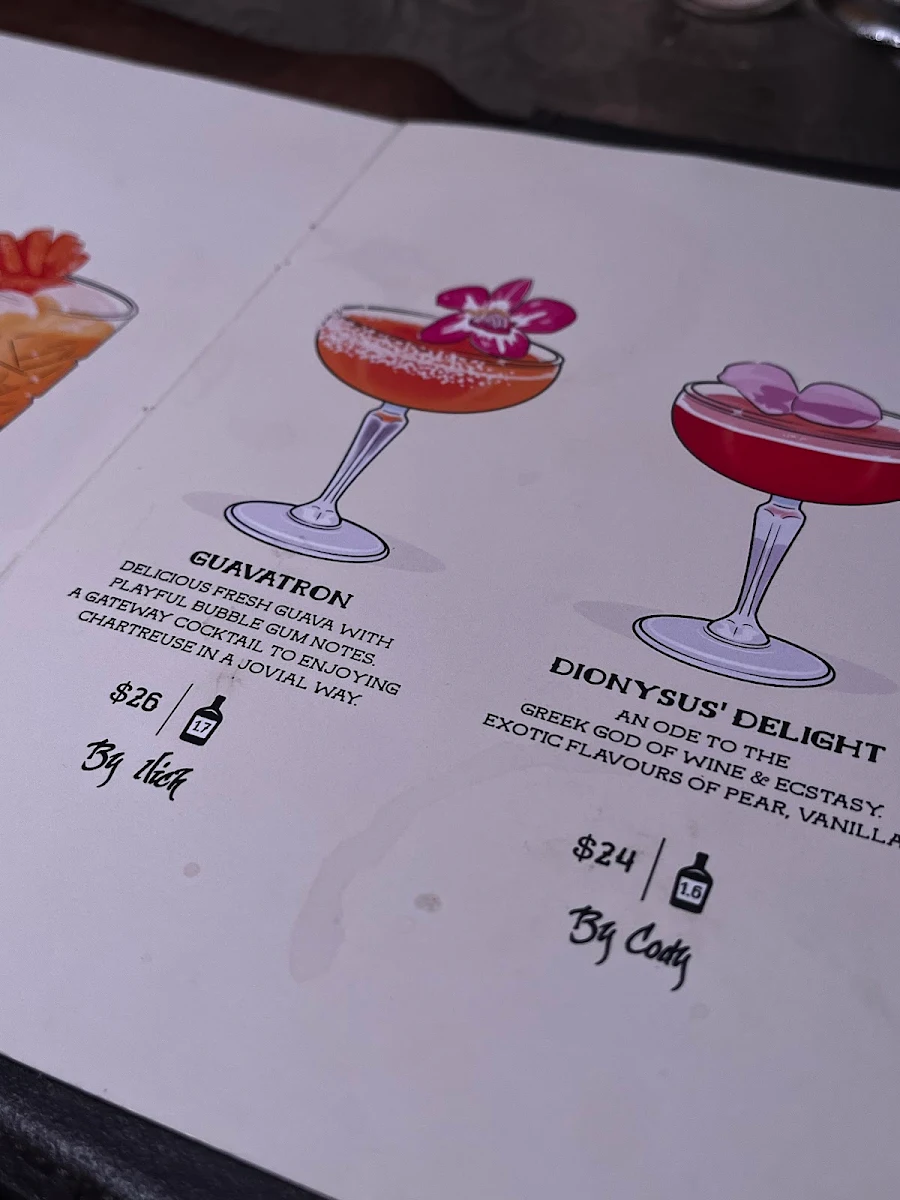 Menu, Holy Grail
