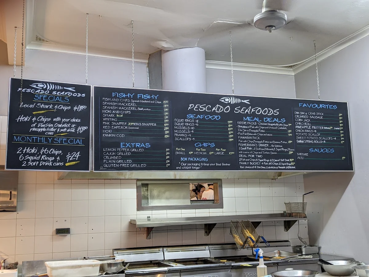 Menu, Pescado Seafoods