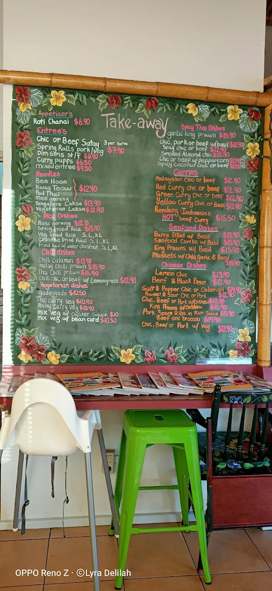 Menu, Bamboo Bistro