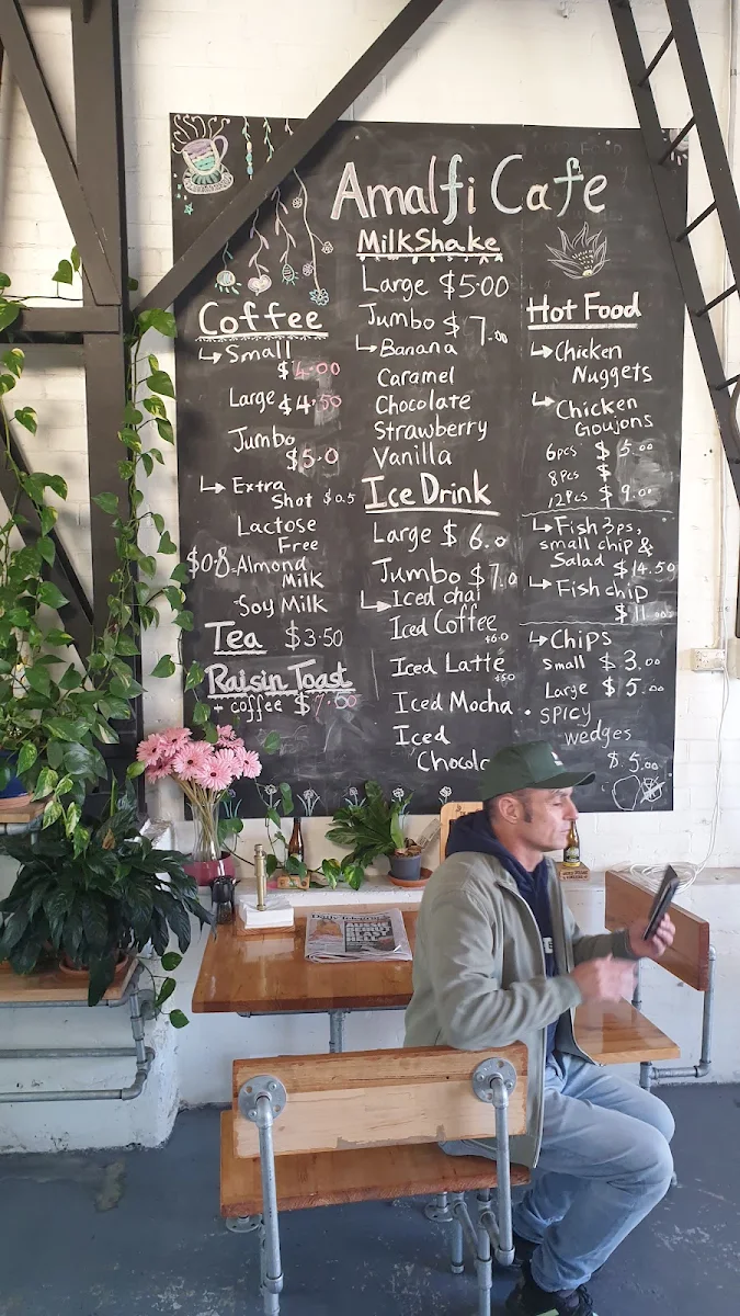 Menu, Amalfi Cafe and Coffee