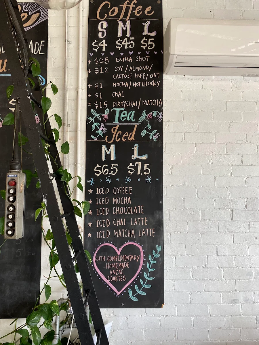 Menu, Amalfi Cafe and Coffee