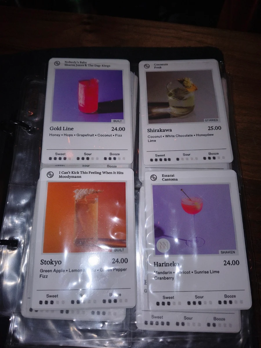 Menu, Honeydripper