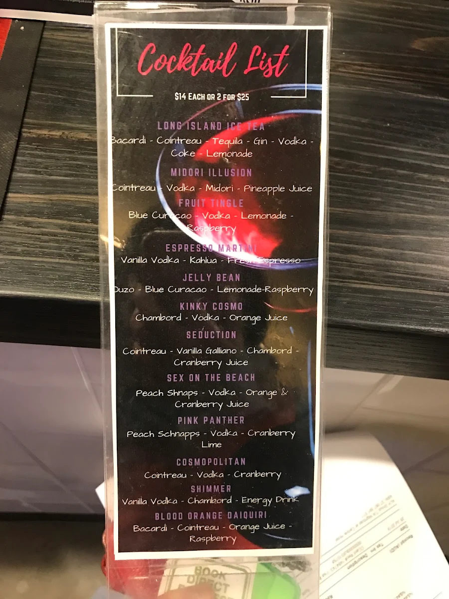 Menu, Carlyle Hotel