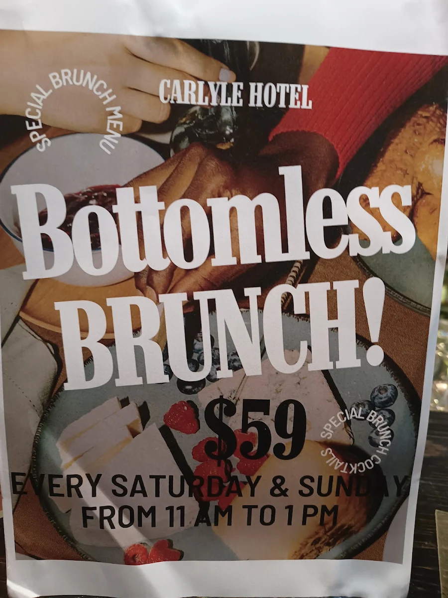 Menu, Carlyle Hotel