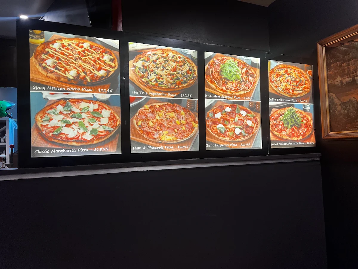 Menu, Papa Roma Pizzeria - Bondi Beach