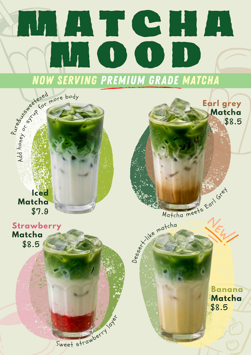 Menu, Cafe Forest
