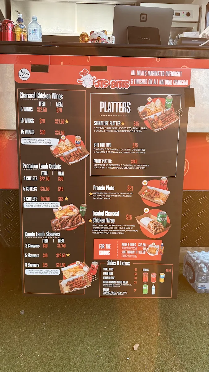 Menu, JT'S Bites