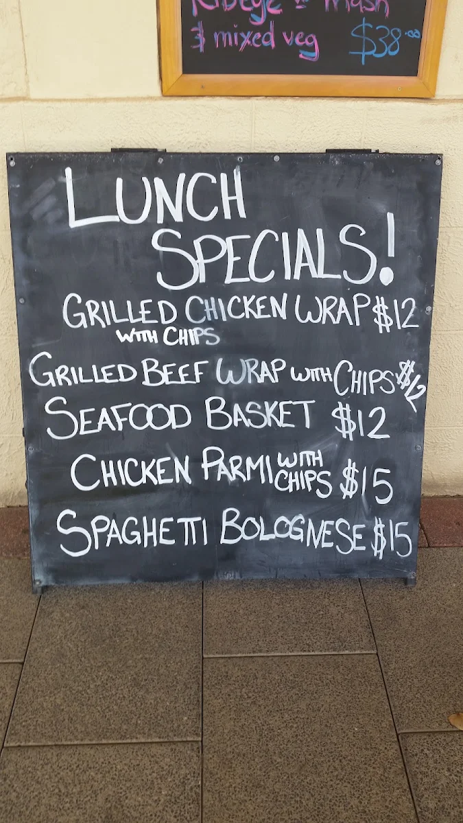 Menu, Kalgoorlie Hotel