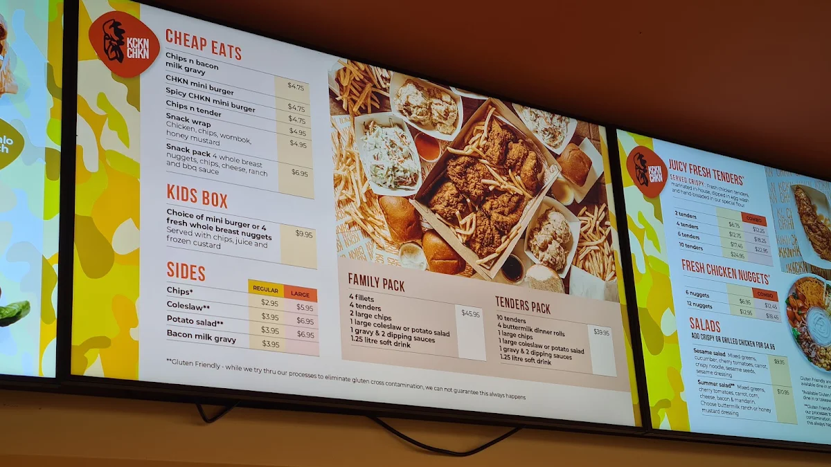 Menu, Kckn Chkn