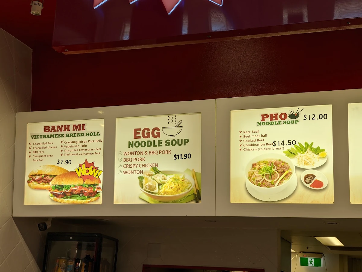Menu, Wow Banh Mi Stafford
