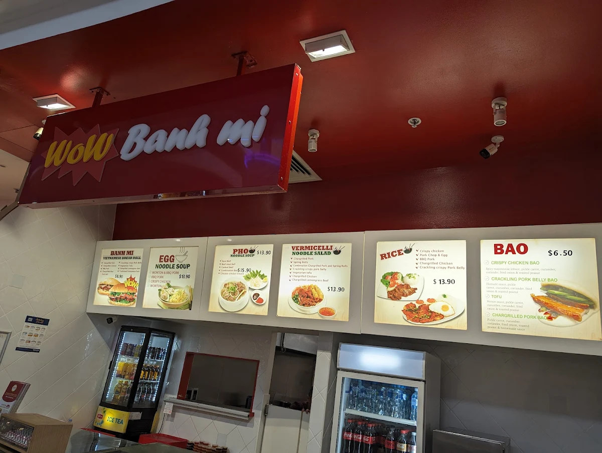 Menu, Wow Banh Mi Stafford