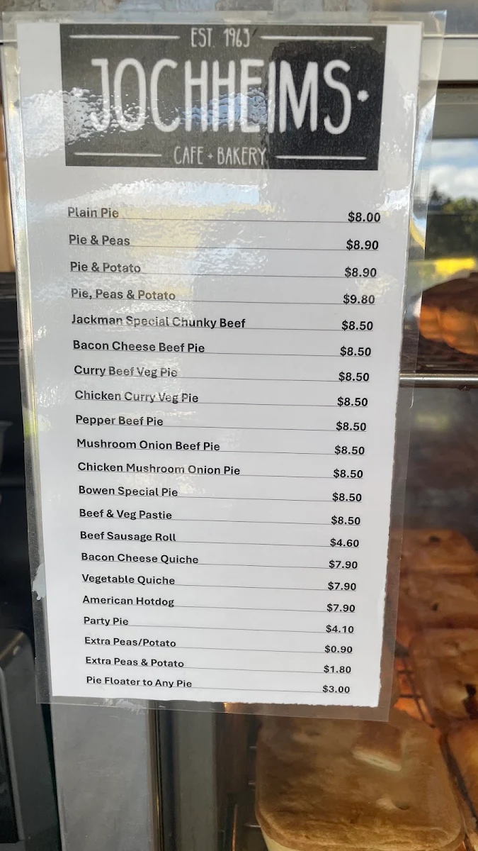 Menu, Jochheims Pies