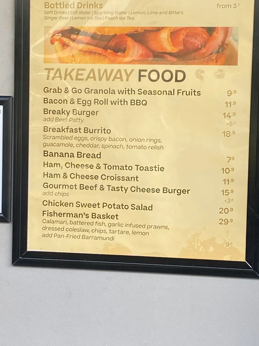 Menu, The Coffee Club Café - Nepean River