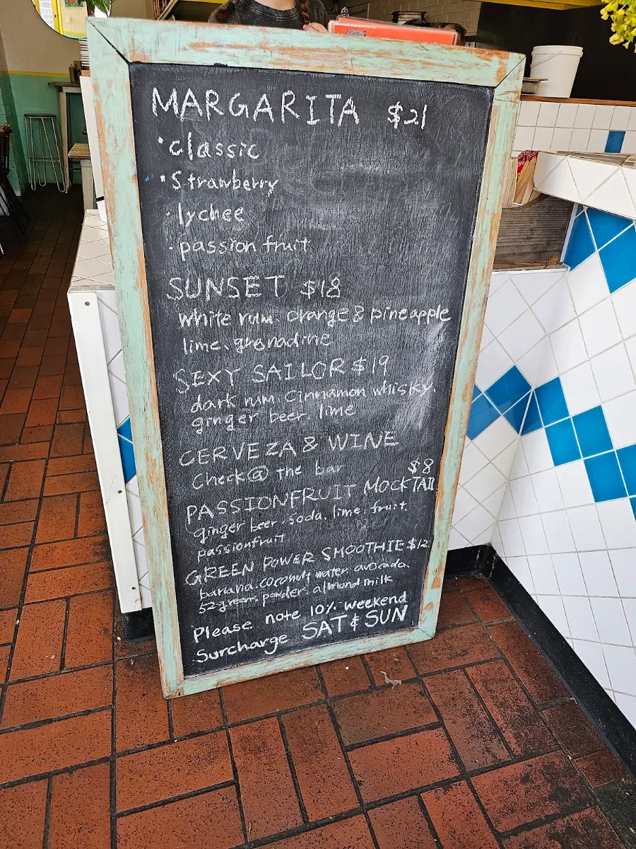 Menu, Los Fridays Cocina