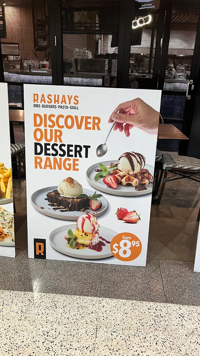 Menu, RASHAYS - Sunshine