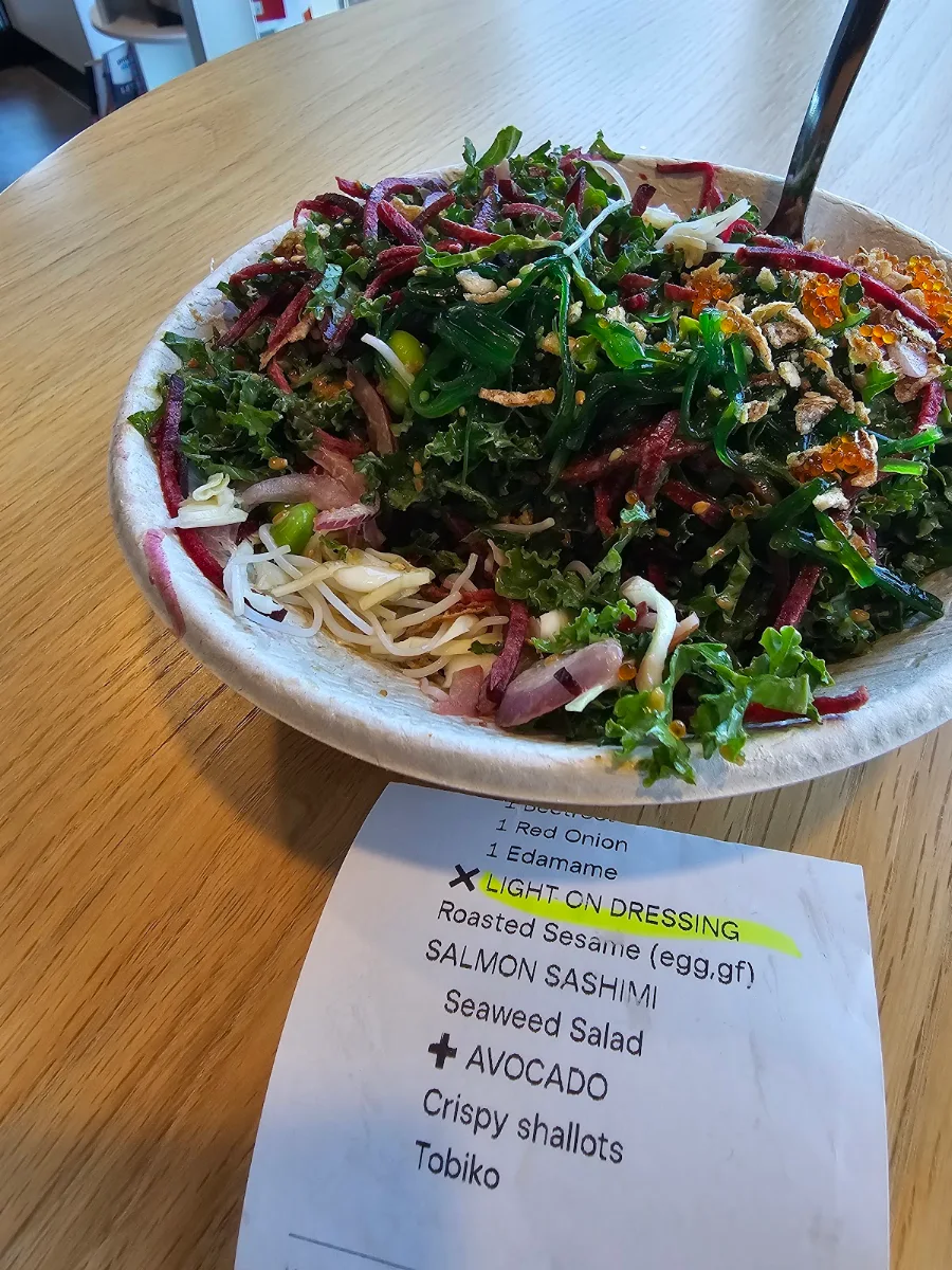 Menu, FISHBOWL - Wesley Place