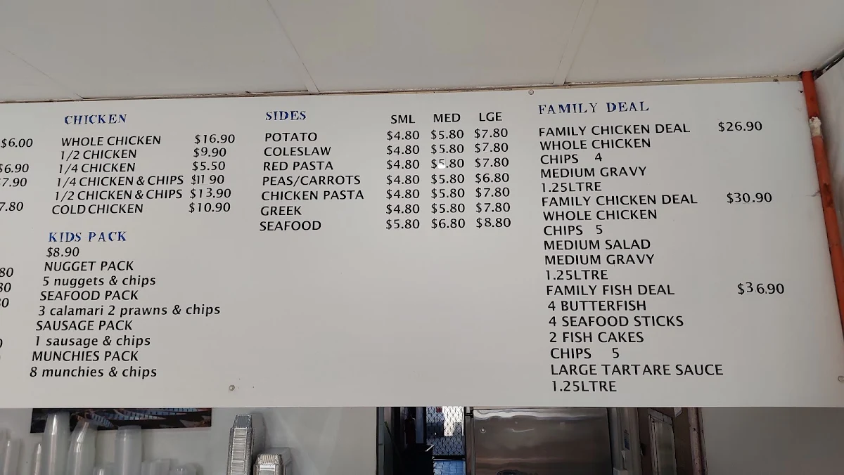 Menu, Farah Fast Food